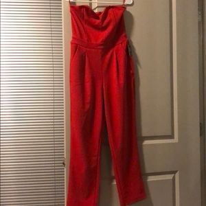 Red jumpsuit from Express